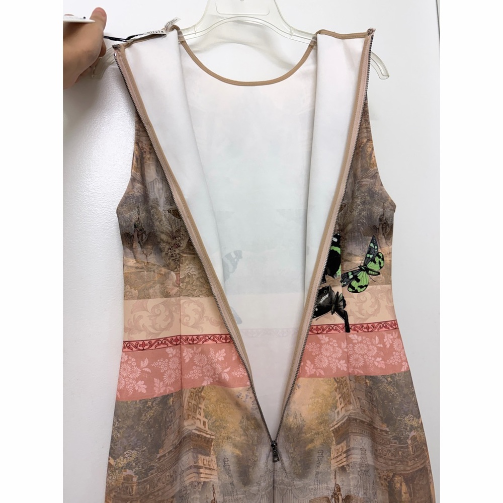 NWT Alice + Olivia Wynell Versailles A Line Mini Dress Pink Palace Butterfly 10 - Picture 11 of 11
